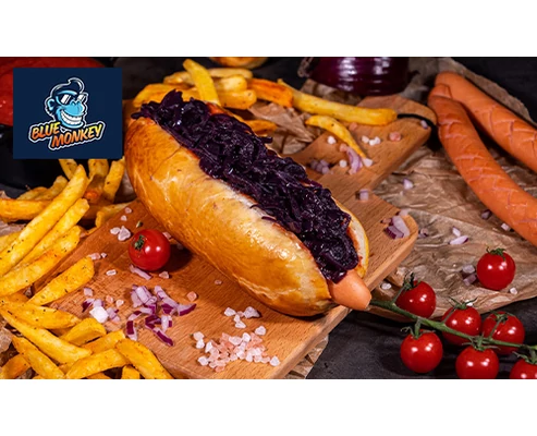 4 amerikai hot-dog menü a Blue Monkey Hot Dog-tól