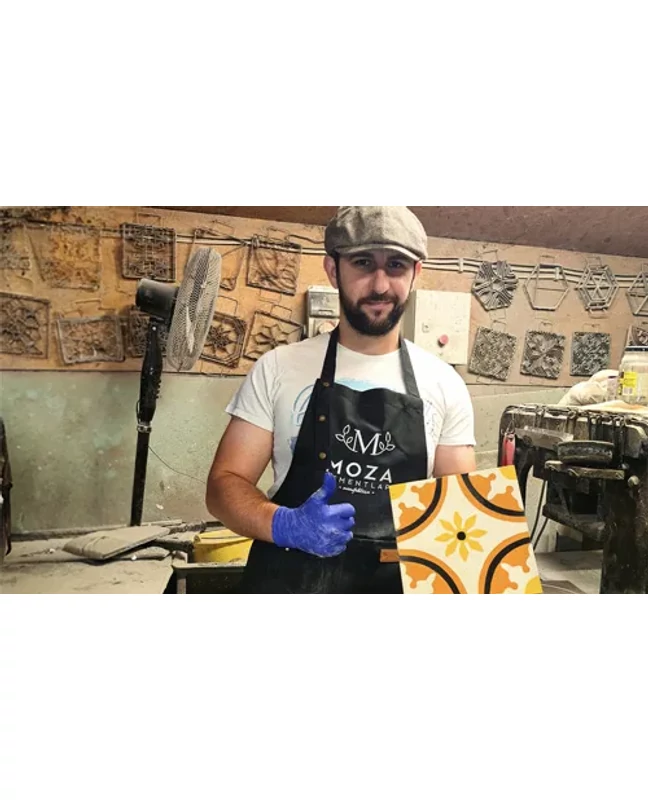 3 órás páros cementlap-készítő workshop, 4-4 db saját tervezésű cementlappal, MOZA cementlap manufaktúra