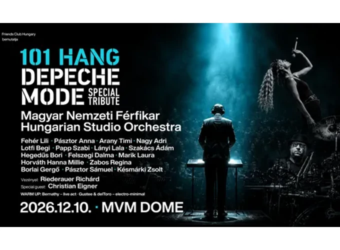 Belépő a 101 Hang Depeche Mode Special Tribute koncertre (ülőhely), 2 fő részére - 2026.12.10., 101 Hang - Depeche Mode special tribute 2026