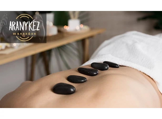 60 perces lávaköves masszázs