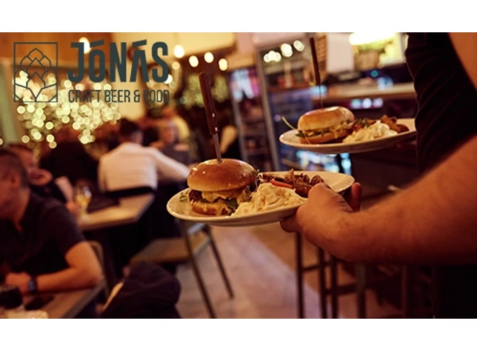 Páros Jónás Craft Beer &amp; Food menü sörrel vagy limonádéval