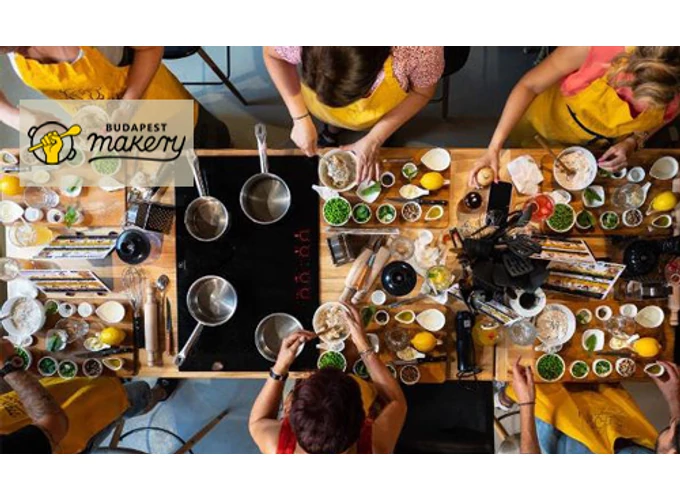 3 fogásos gasztro workshop a Budapest Makery-ben 1 fő részére